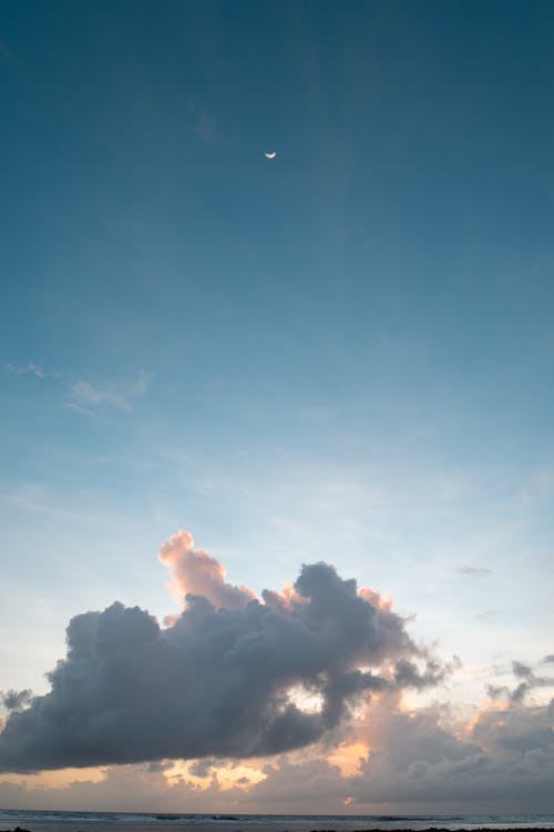 Moon on a Blue Sky 