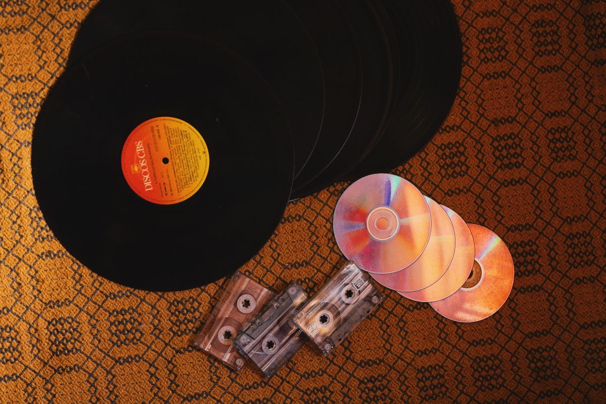 Vinyl records and cassette tapes