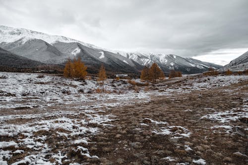 Montanha Coberta De Neve