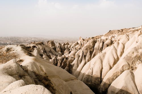 Brown Mountains and Rock Formations