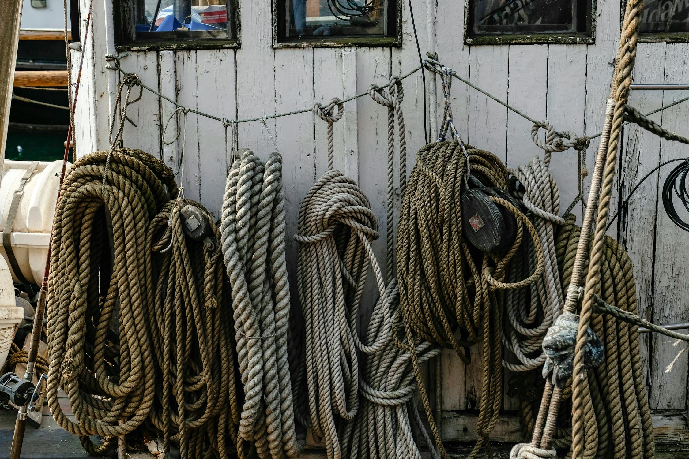 Assorted Ropes Hanging · Free Stock Photo
