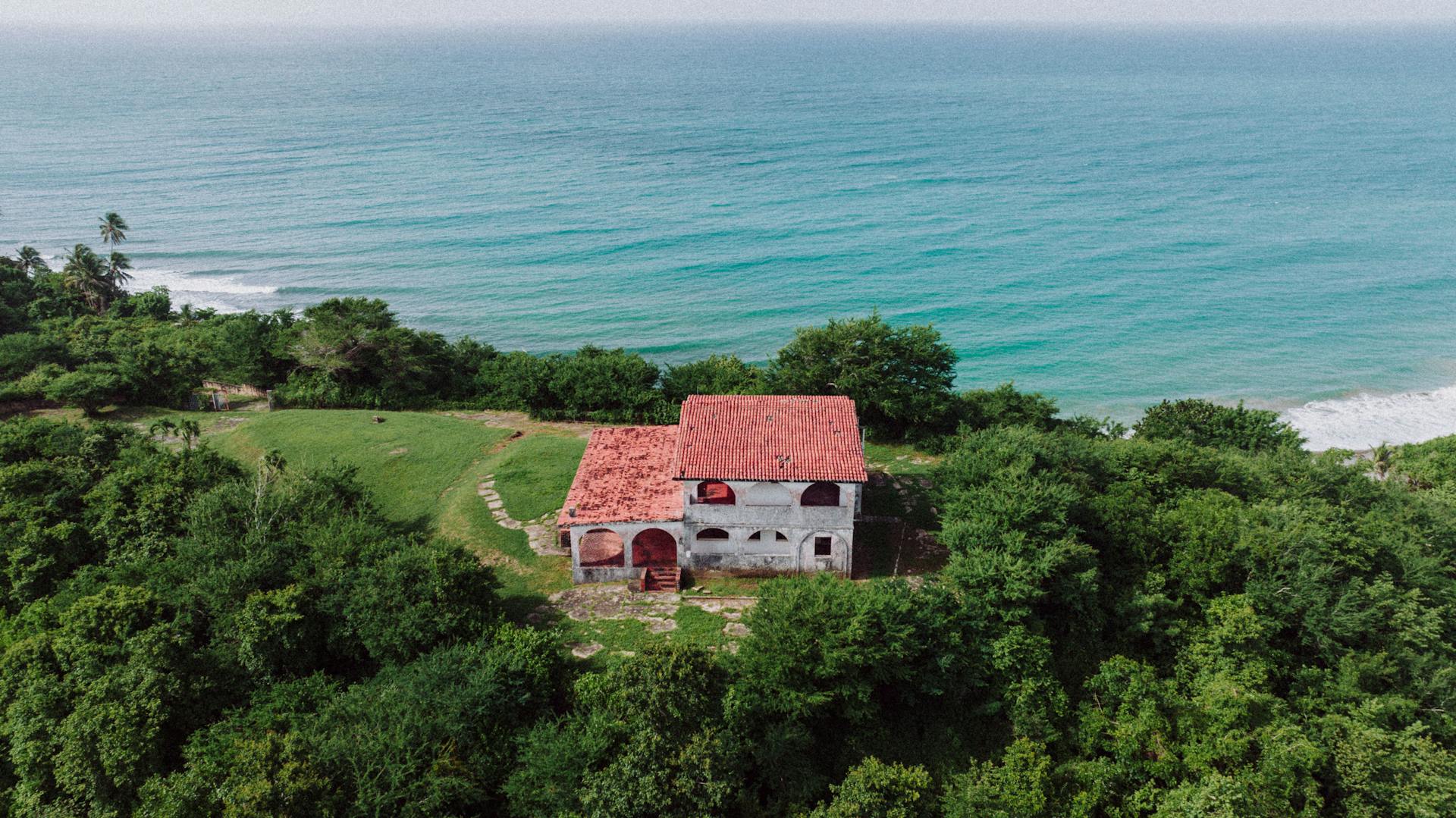 Abandoned House on Sea Coast