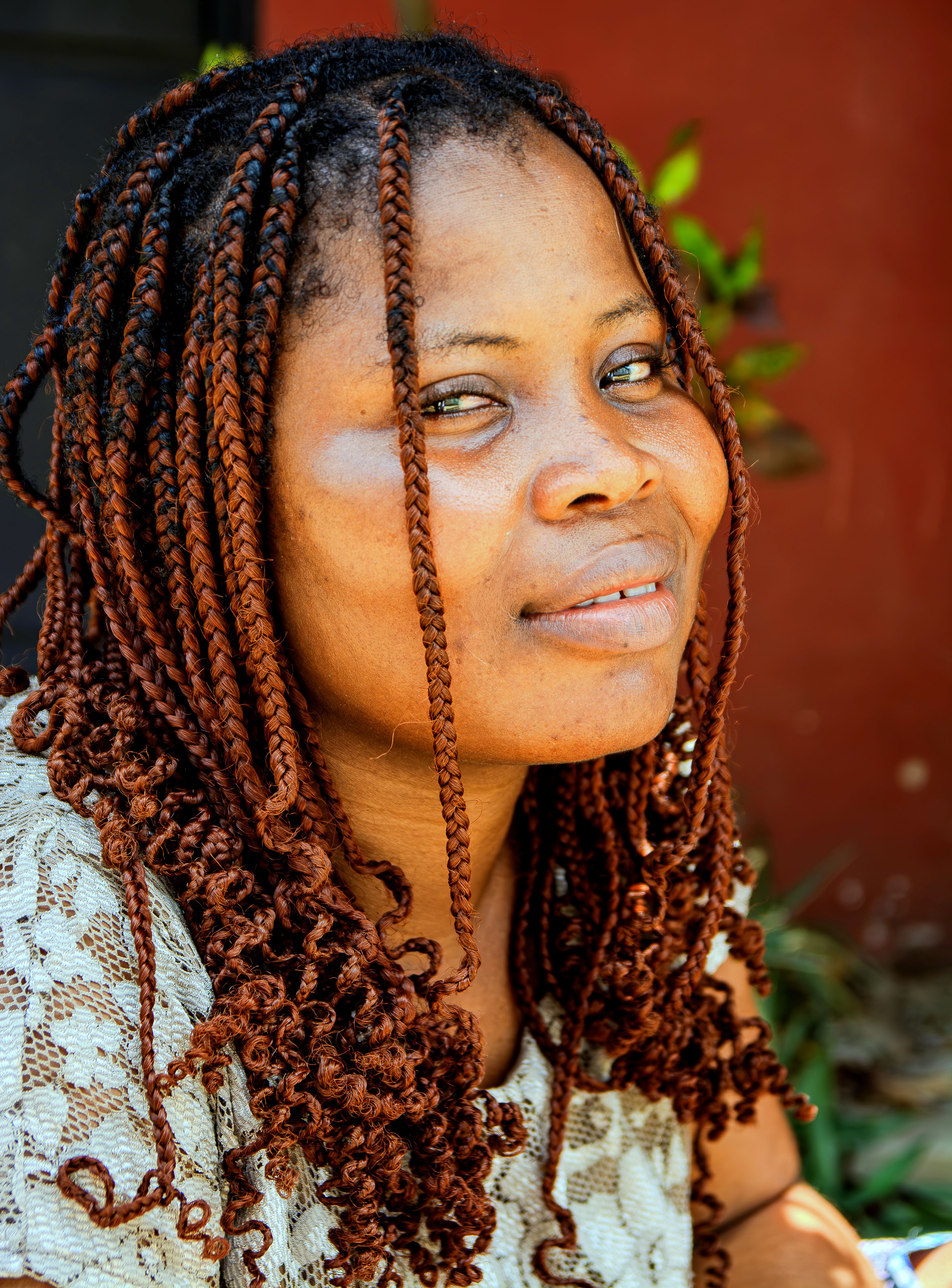 Portrait of Woman with Braided Hair · Free Stock Photo