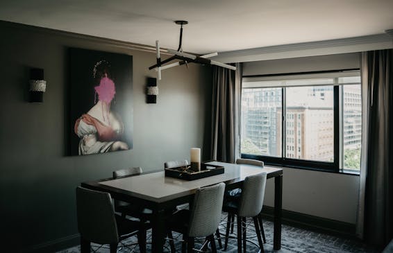 Portrait Painting on Wall