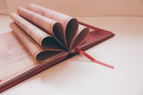 Free Close-up of a Book over White Background Stock Photo