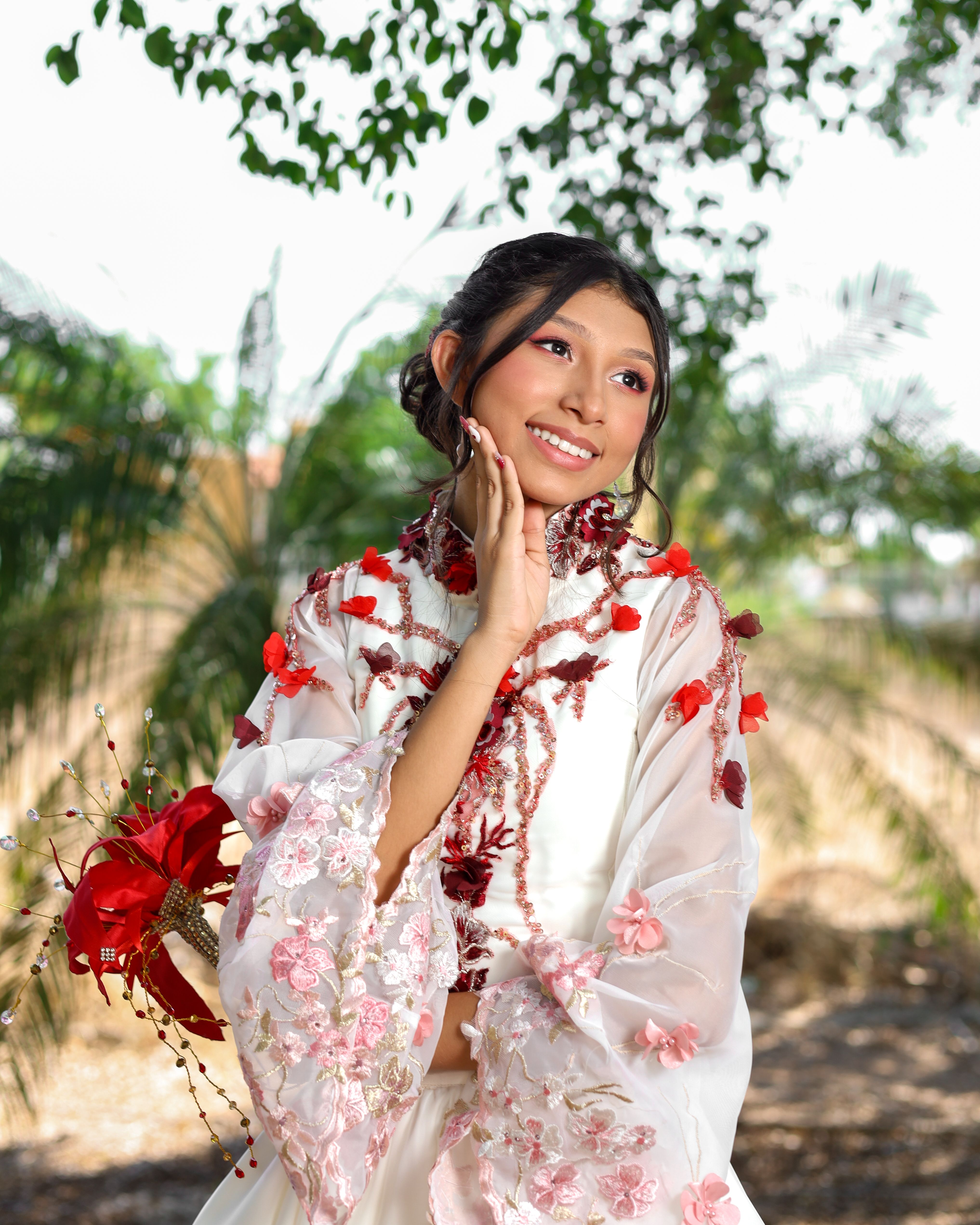 Smiling Woman in Traditional Clothing · Free Stock Photo