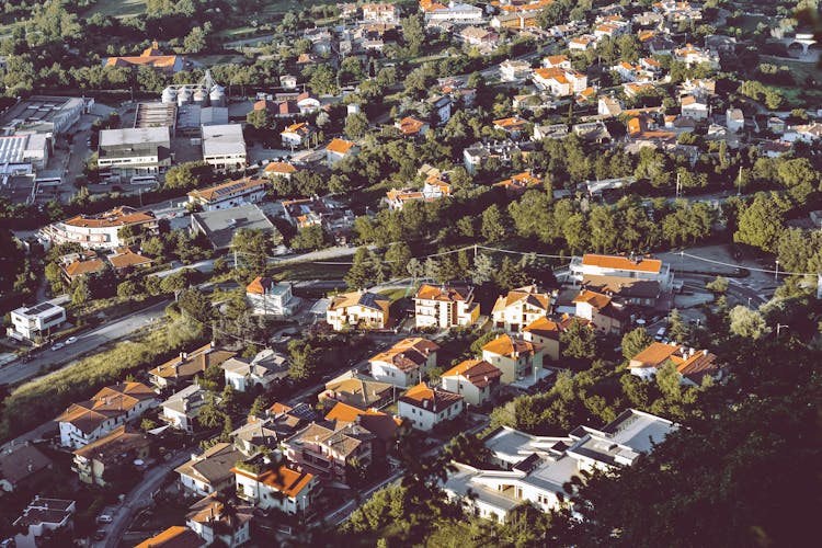 Aerial Photography Of Houses