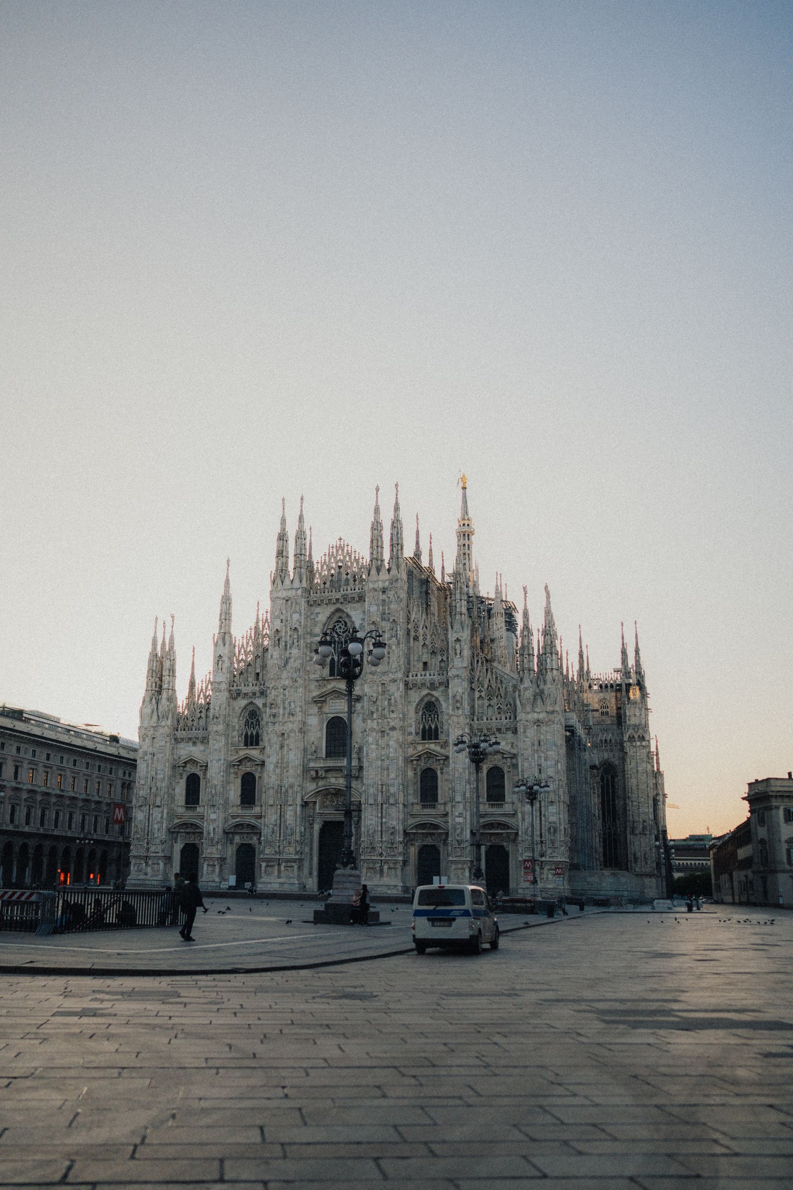 Milan Cathedral, the Duomo, at sunrise