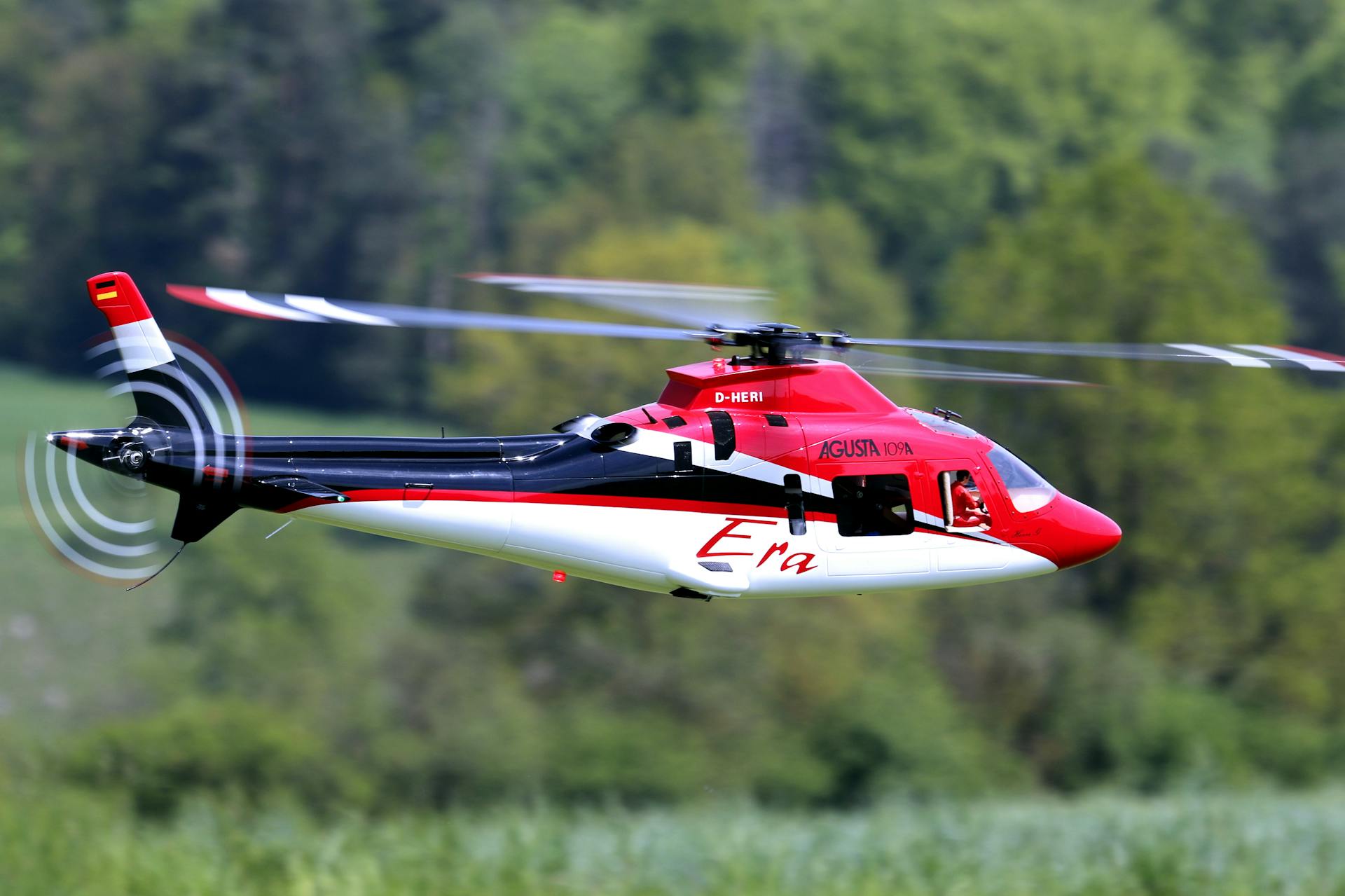 Helicopter in Flight