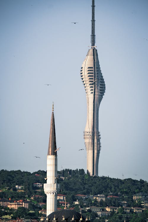 모스크 미나렛, 캄리카 타워의 무료 스톡 사진