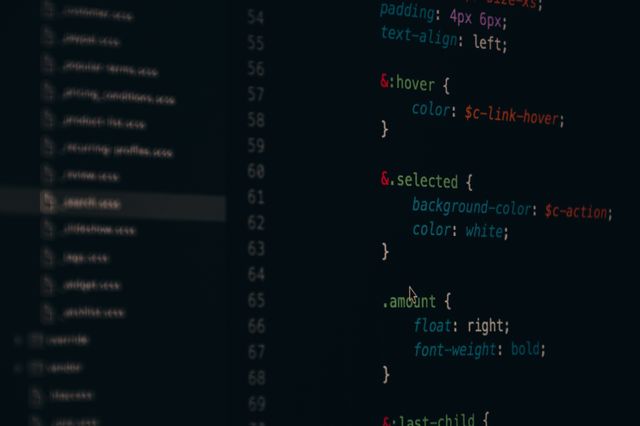 Stylesheet code on a dark editor — Pixabay on Pexels