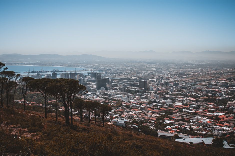Breathtaking Cape Town City Pass: Save Over 50% on 80+ Top Attractions Review Review 2026 - A stunning aerial view of Cape Town showcasing the cityscape and coastal beauty under a clear sky.