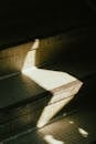 Tiled Steps Illuminated by Sunlight