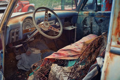 Gray Steering Wheel Photo