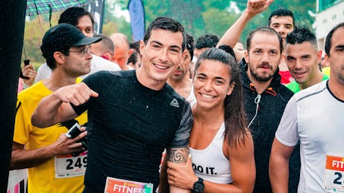 Man Wearing Black Shirt Beside Woman