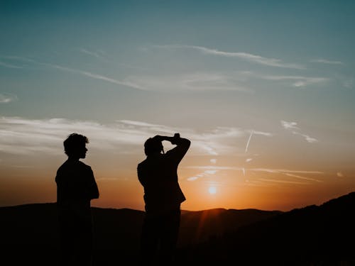 Free Silhouette Of People Stock Photo