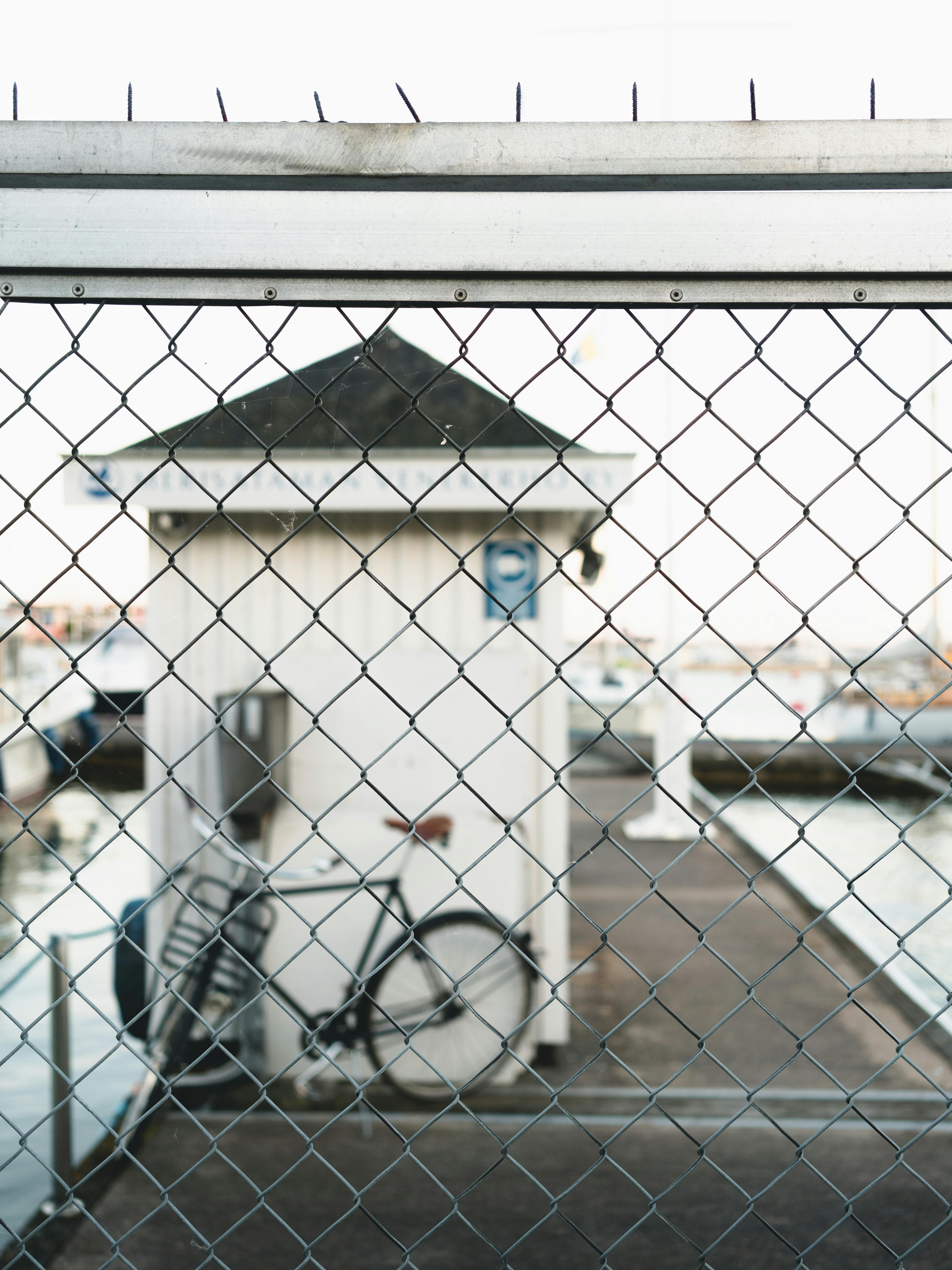 close up photo of chain link fence