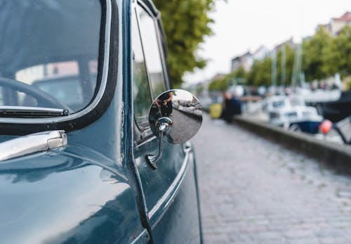 Close-Up Photo of Side Mirror