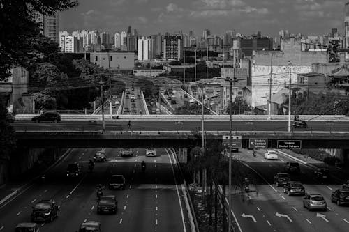 Základová fotografie zdarma na téma černá a bílá, město
