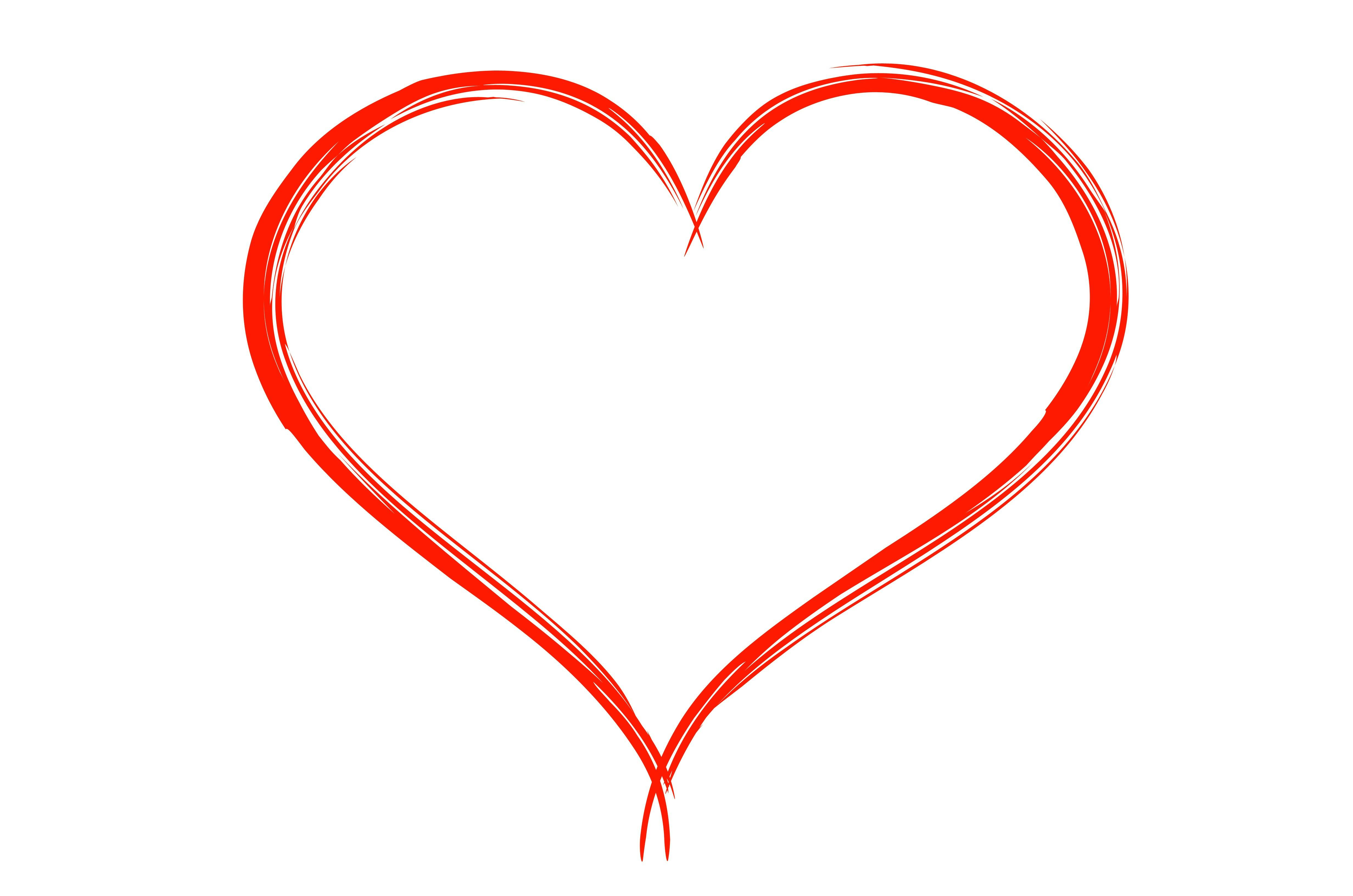 red heart on a white background royalty free vector image on heart in white background