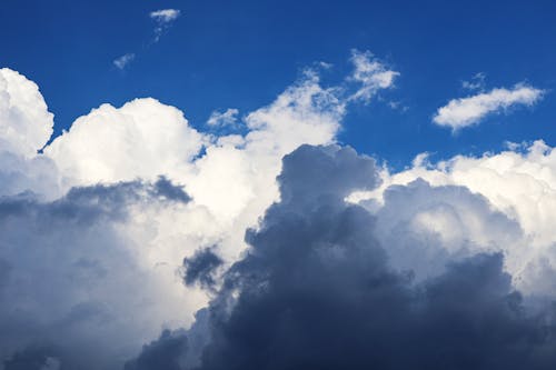 Gratis arkivbilde med atmosfære, cumulus, grå skyer