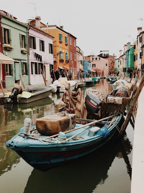 Blue Wooden Boat