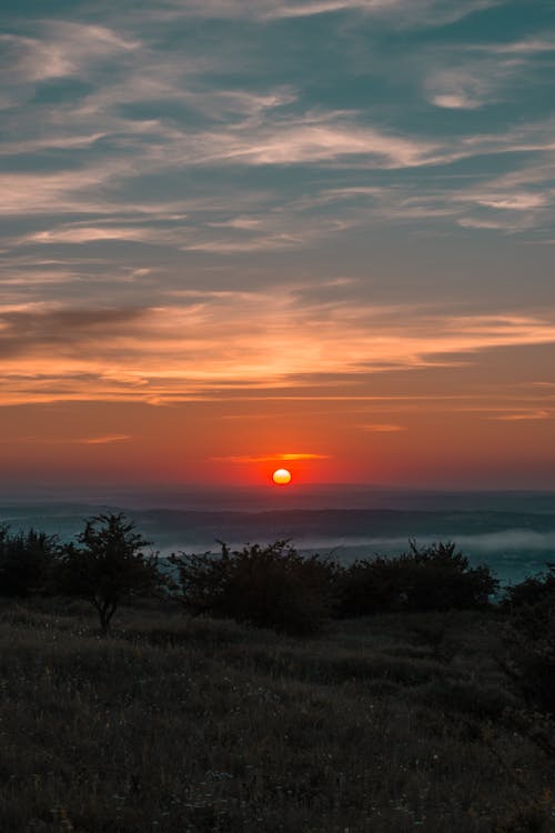 Free Scenic View Of Sunset Stock Photo