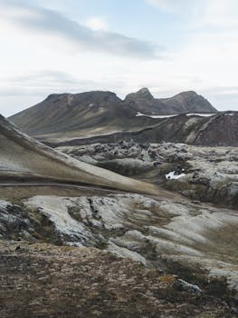 探索冰岛崎岖的地形，欣赏令人惊叹的火山和风景优美的景观