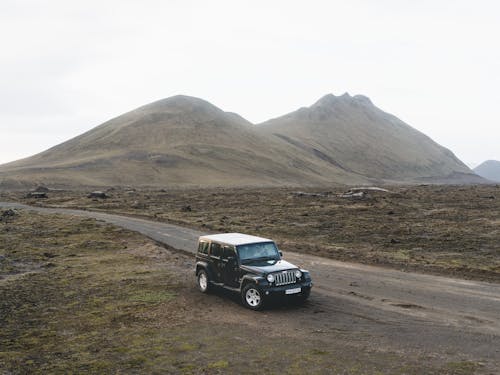 Car Parked Near Mountain