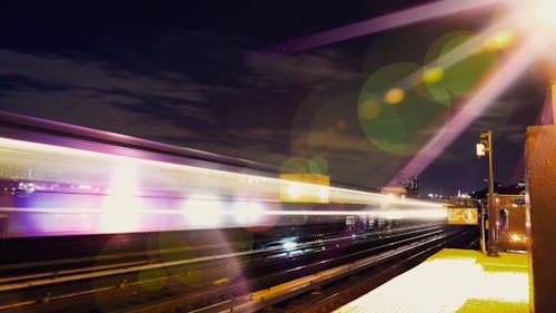 Free stock photo of high speed rail, light, lights