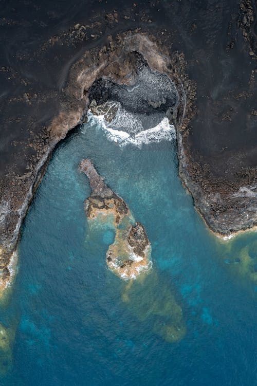 ラ・パルマ島の航空写真