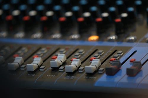 Gratis Mixer Audio Hitam Dan Abu Abu Foto Stok