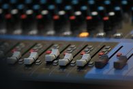 Black and Gray Audio Mixer