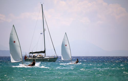 People Windsurfing