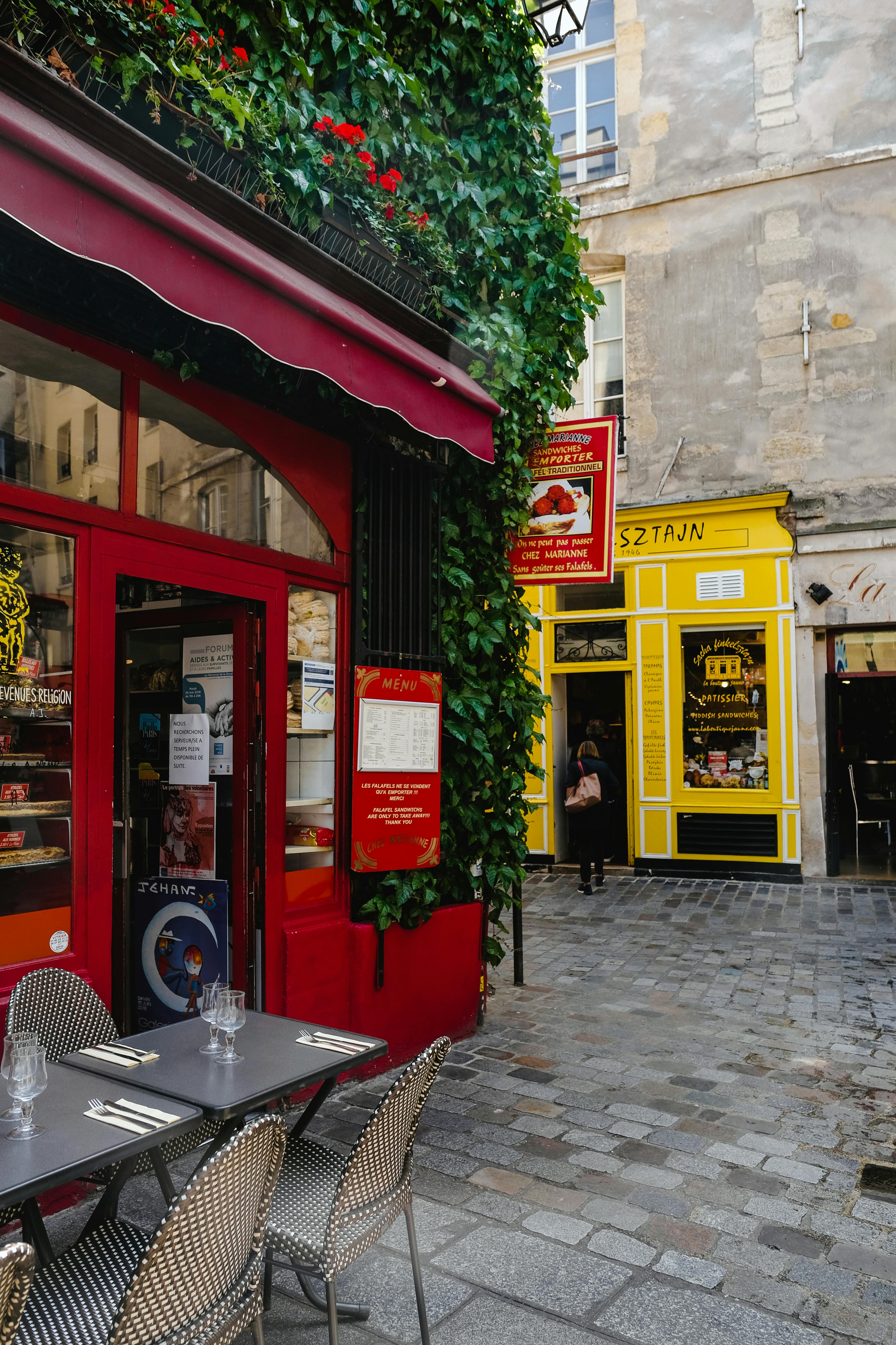 red store facade