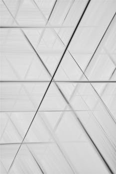 Stylish abstract geometric pattern in black and white, perfect for modern decor