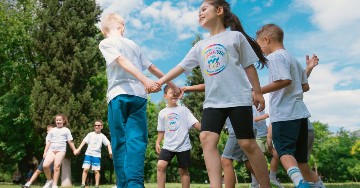 Schoolchildren Playing and Exercising during an Outdoor Physical ...