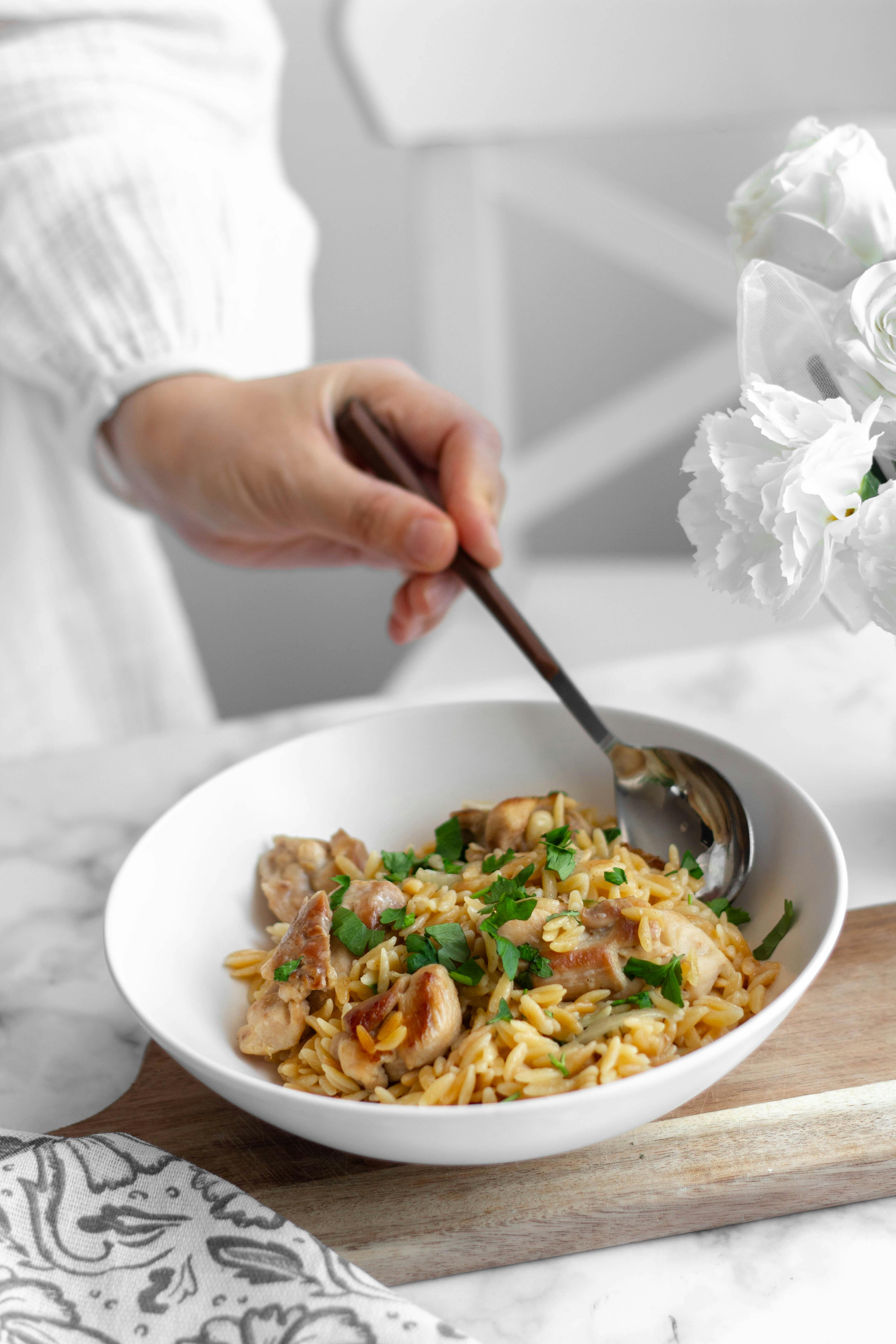 Za'atar Lemon Chicken Orzo