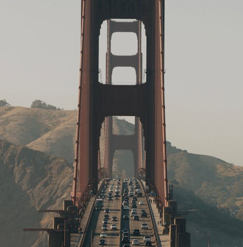 Kostnadsfri bild av bilar, Golden Gate, hängbro