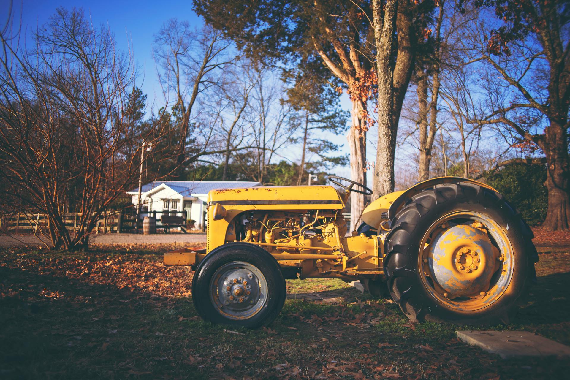 Yellow Farm Tractor