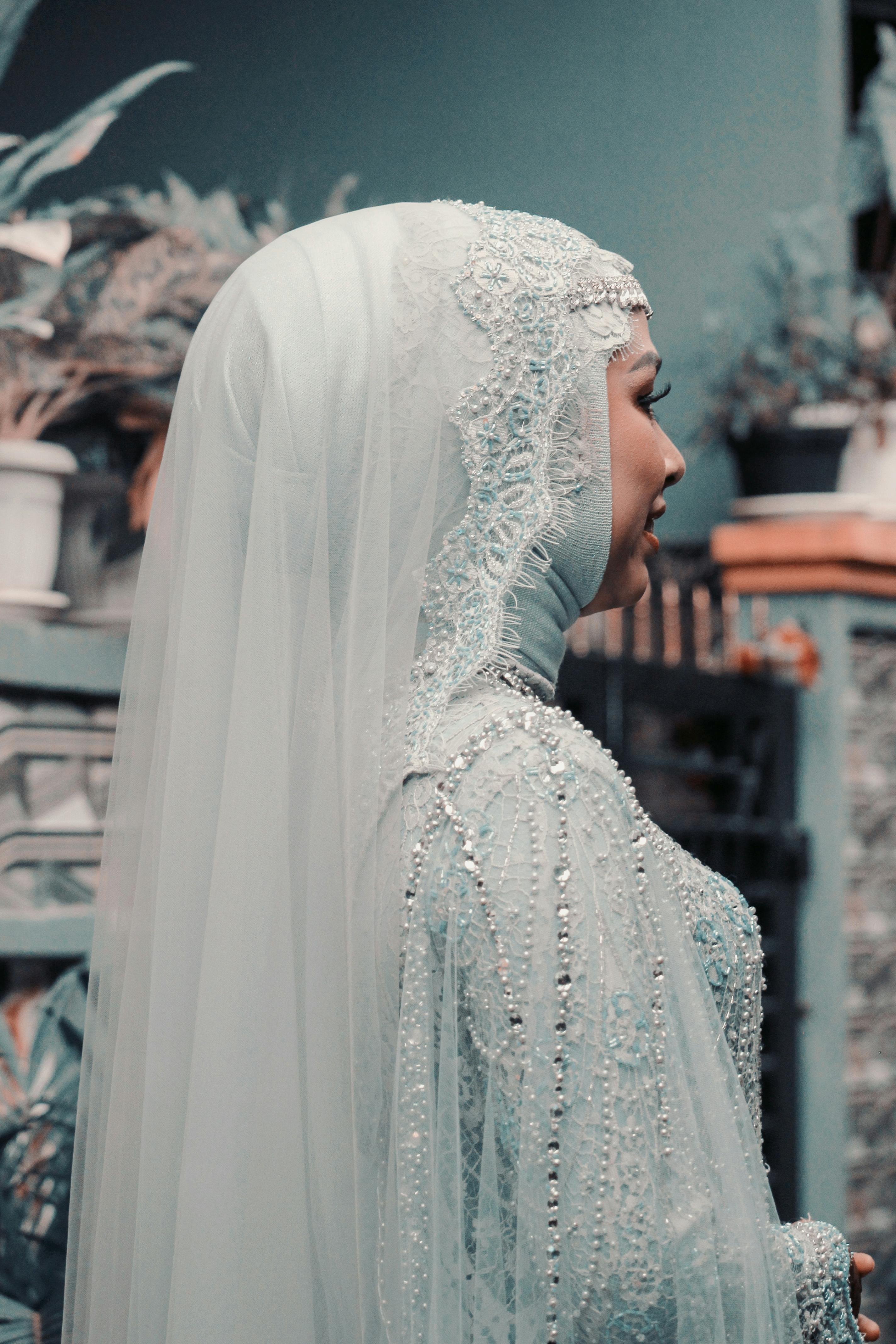 lace veil hijab