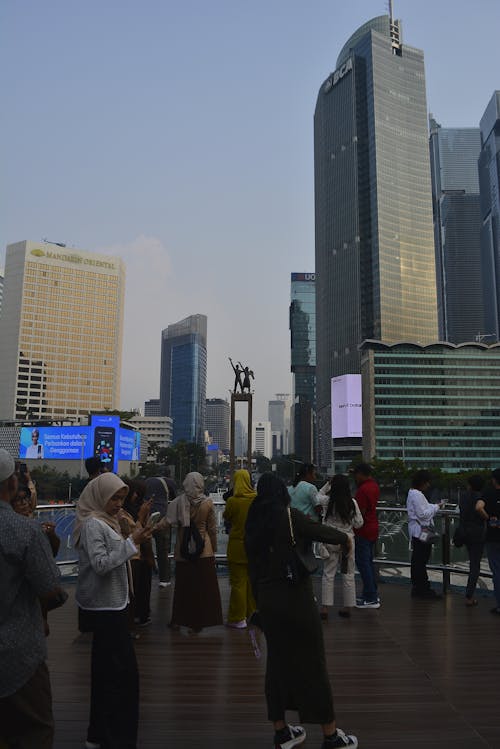 Δωρεάν στοκ φωτογραφιών με jakarta, γαλάζιος ουρανός, ουρανοξύστης