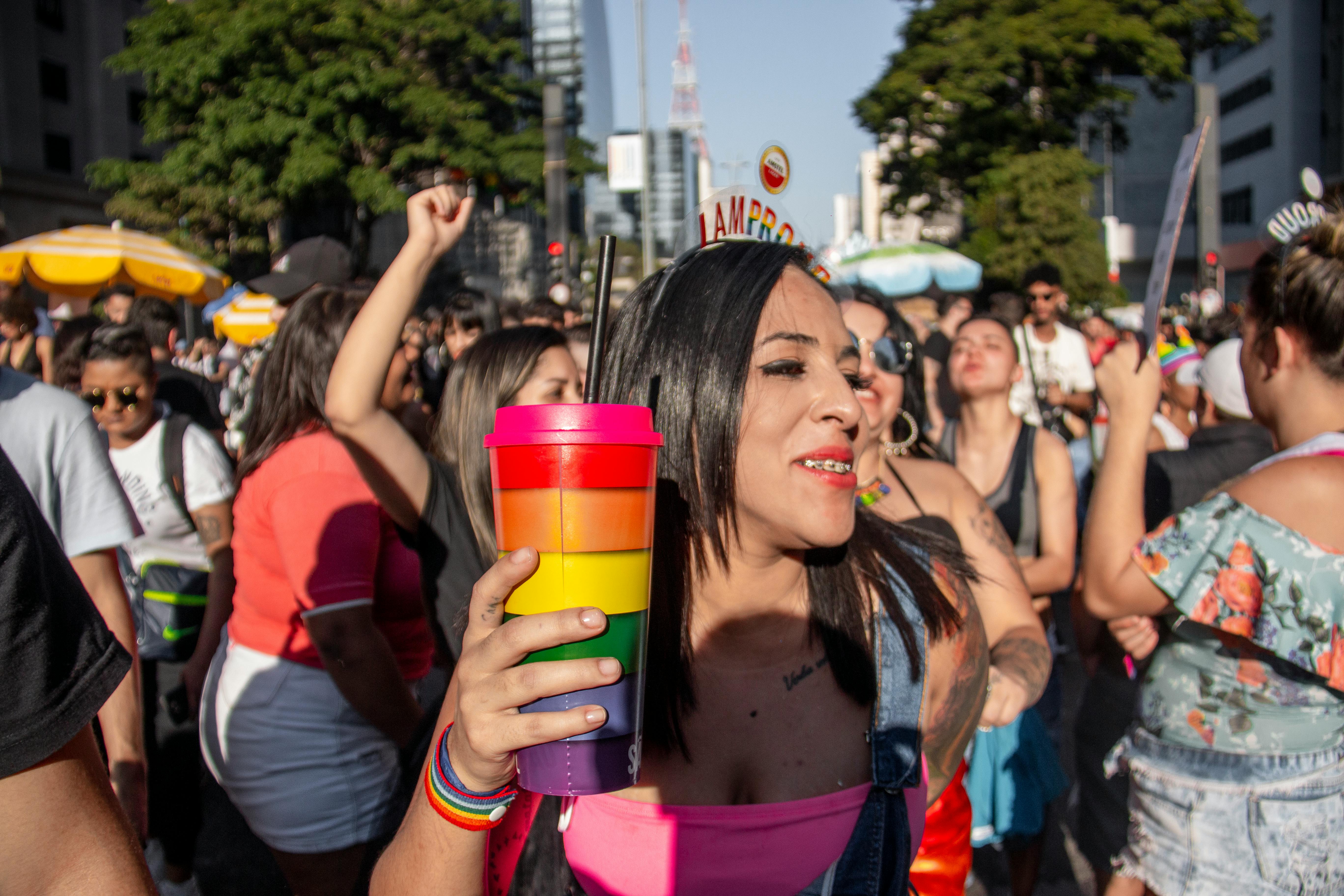 people in street parade