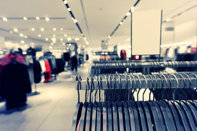 Clean retail space
