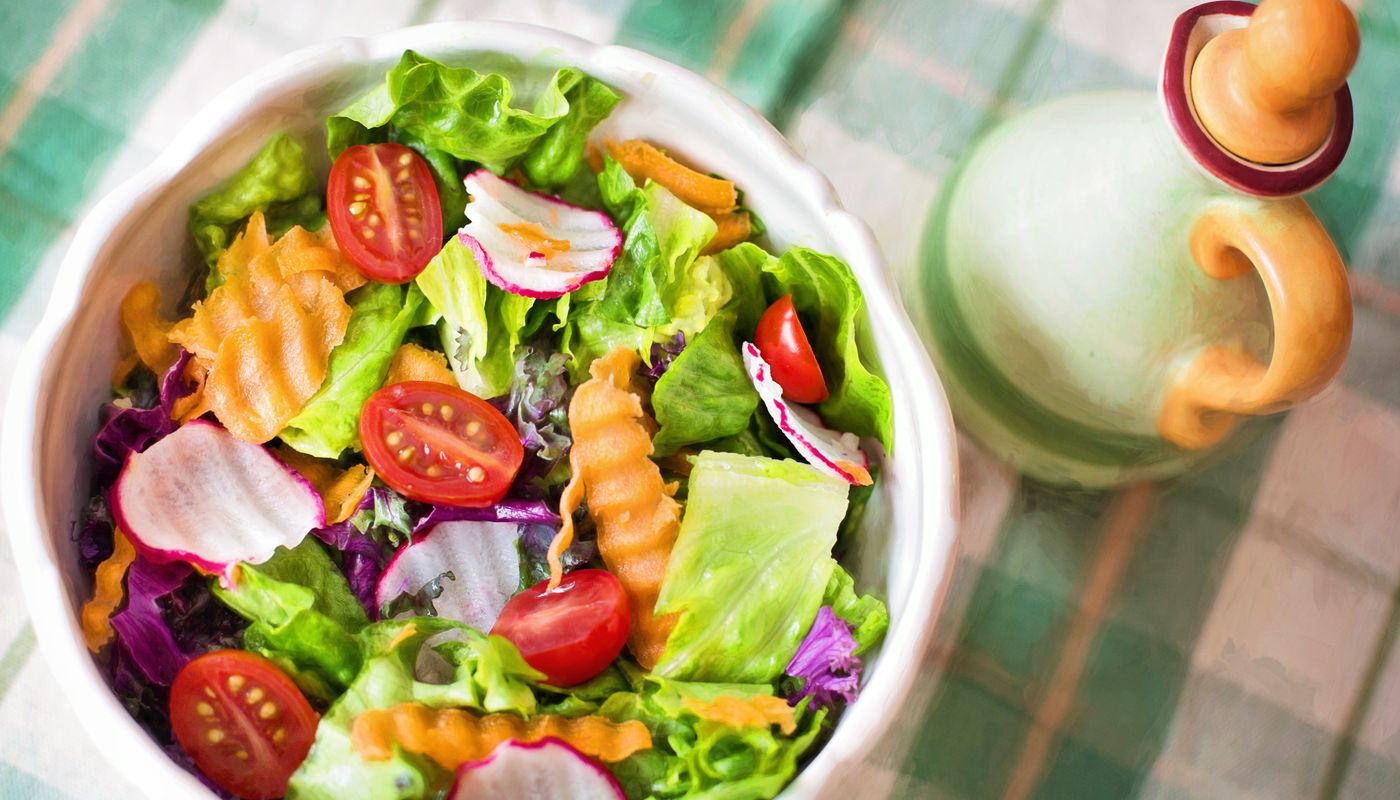 summer healthy living — Close-up of Salad in Plate · Free. Photo: Pexels