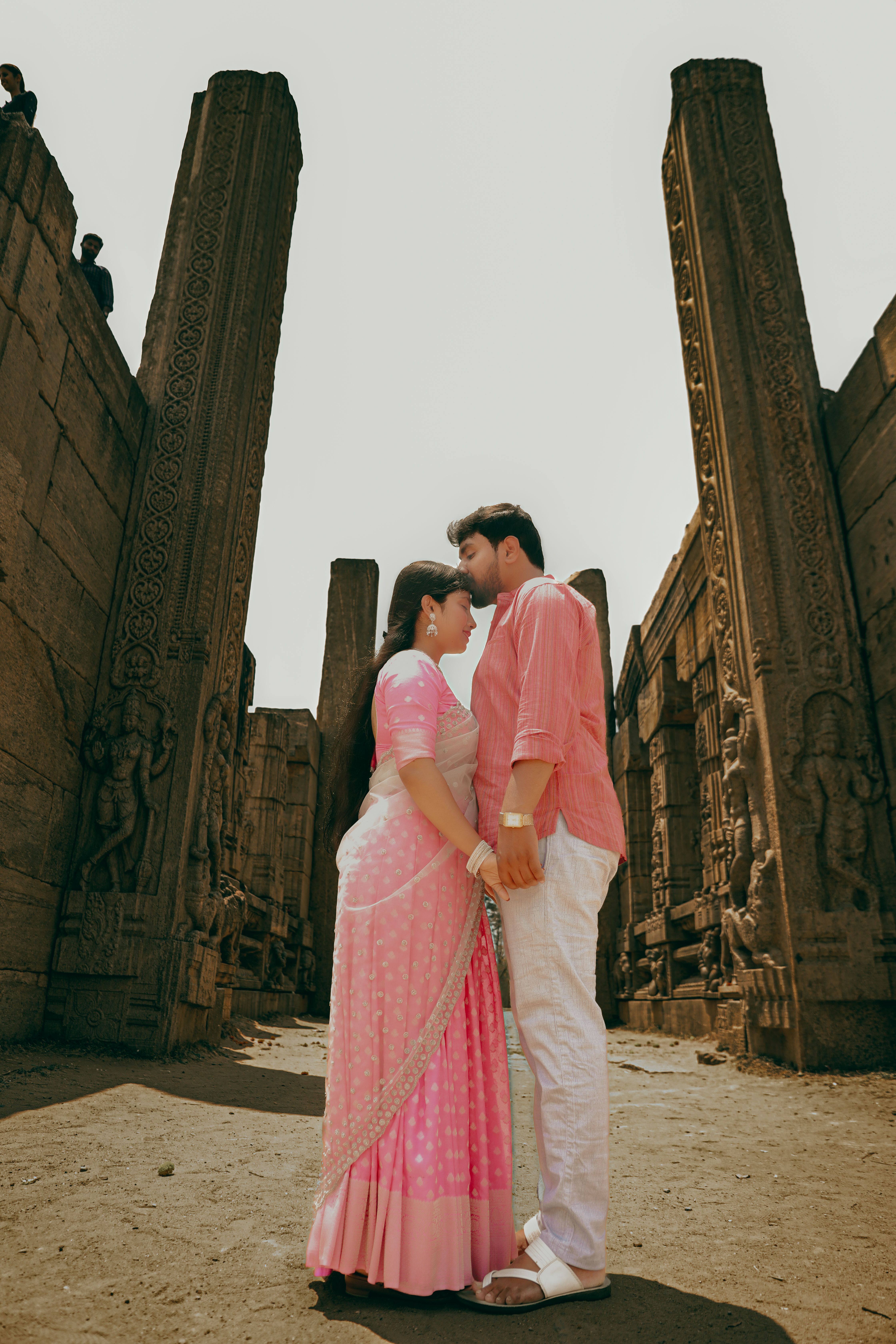 Indian couple romantic city photo