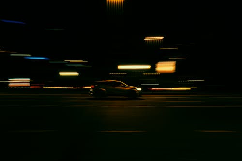 在晚上, 开快车, 快速 的 免费素材图片