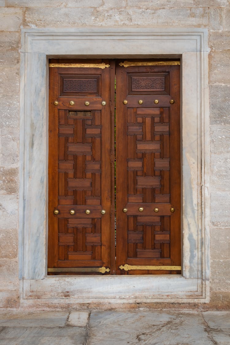 Big Brown Wooden Door 