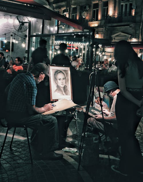 Foto profissional grátis de fotografia de rua, fotografia noturna, luzes noturnas