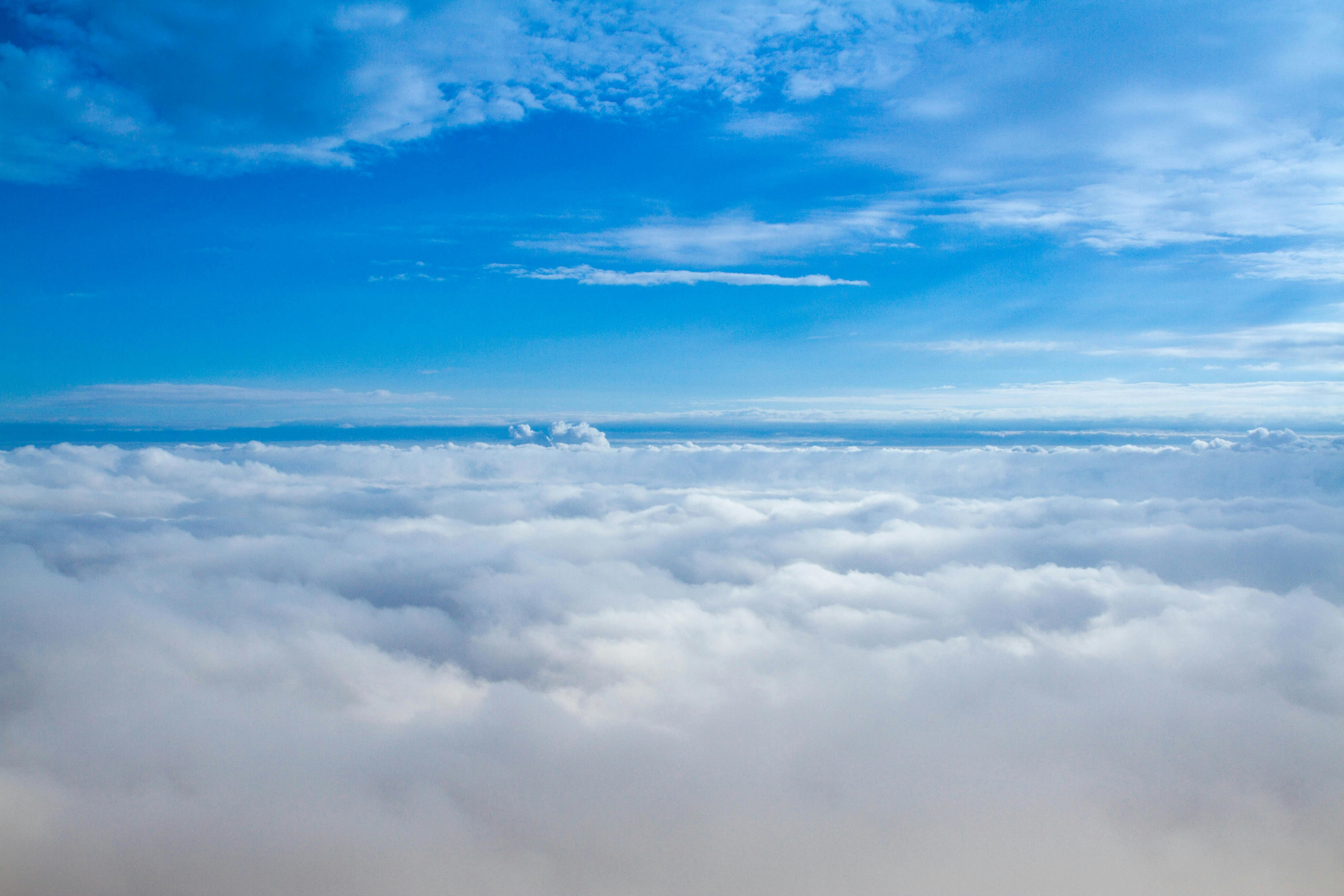 Aerial View Of Clouds Free Stock Photo